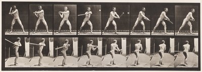 Tafel 279. Baseball; Schlagen von Eadweard Muybridge