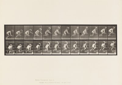Tafel 472. Kind, krabbelt die Treppe hinauf, 1885 von Eadweard Muybridge