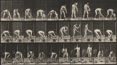 Tafel Nummer 506. Maurerarbeiten, 1887 von Eadweard Muybridge