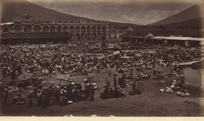 Platz und Vizekönigspalast-Antigua de Guatemala von Eadweard Muybridge