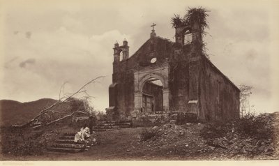 Ruinen der Kirche San Miguel, Panama, 1877 von Eadweard Muybridge
