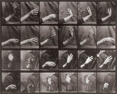 Sequenz mit Handbewegung, Platte 535 aus Animal Locomotion von Eadweard Muybridge