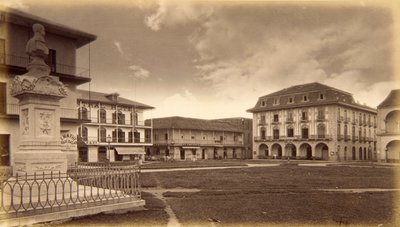 Der Platz, Panama von Eadweard Muybridge