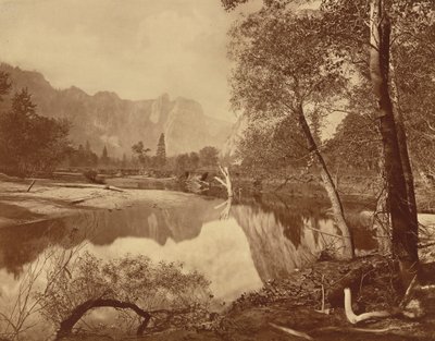 Tal des Yosemite vom Mosquito Camp, Nr. 22, 1872 von Eadweard Muybridge