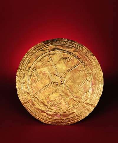 Scheibe, möglicherweise als Brosche verwendet, aus Tedavnet, County Monaghan, 2200-2000 v. Chr. von Early Bronze Age