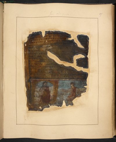 Eine Seite aus der Cotton Genesis, 5. oder 6. Jahrhundert von Eastern Mediterranean School