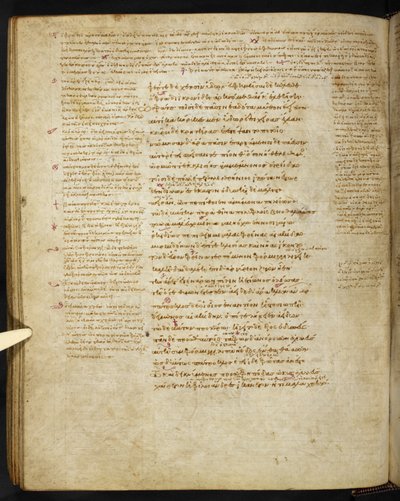 Burney 86, c.86v aus dem Townley Homer (Pergament) von Eastern Mediterranean School