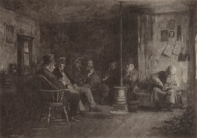 Die Nantucket-Schule der Philosophie von Eastman Johnson