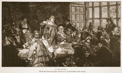 Puritaner, Illustration aus 