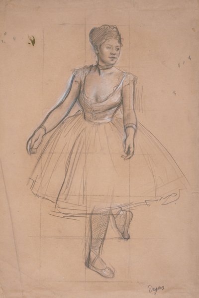 Eine Balletttänzerin in Position, ca. 1872-73 von Edgar Degas