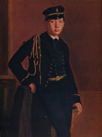 Achille de Gas in der Uniform eines Kadetten von Edgar Degas