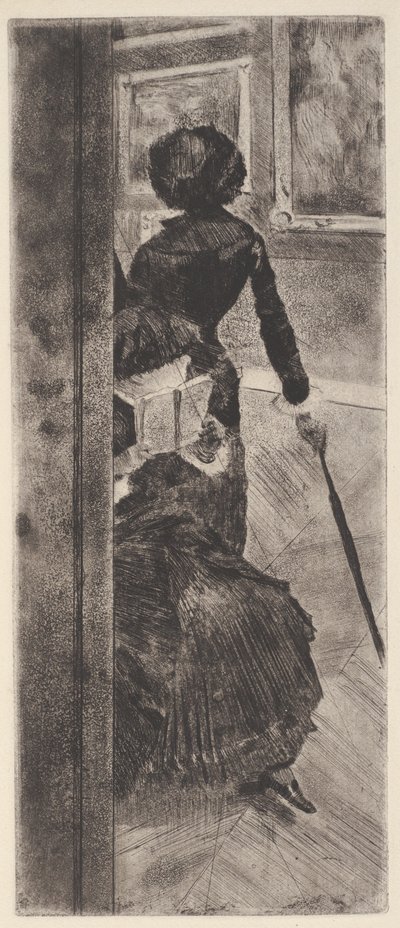 Im Louvre: Die Malerei (Mary Cassatt) von Edgar Degas