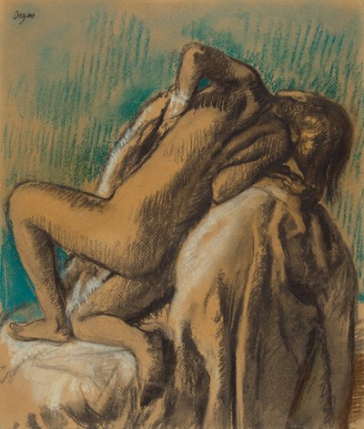 Ausruhen nach dem Bad von Edgar Degas