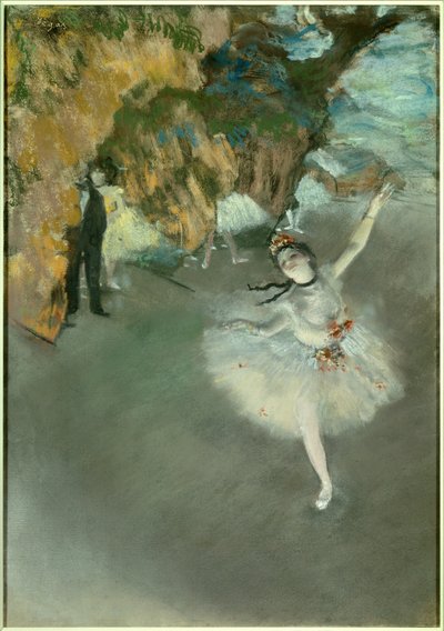 Ballett oder Der Stern oder Tänzerin auf der Bühne von Edgar Degas