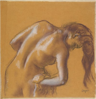 Badende, die sich abtrocknet von Edgar Degas