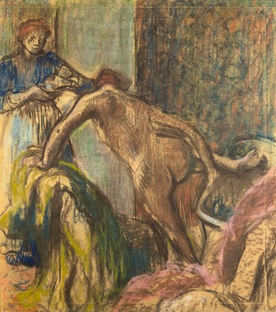 Frühstück nach dem Bad von Edgar Degas