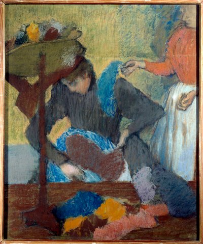 Bei der Modistin, Pastell von Edgar Degas (1834-1917) 1898 von Edgar Degas
