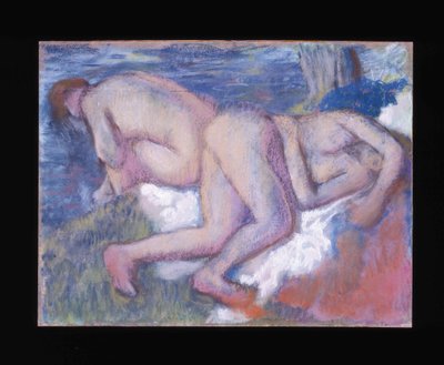 Zwei Frauen beim Baden von Edgar Degas
