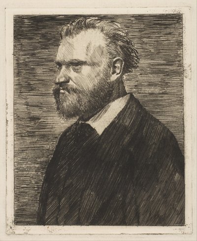 Édouard Manet, Brustbild-Porträt von Edgar Degas
