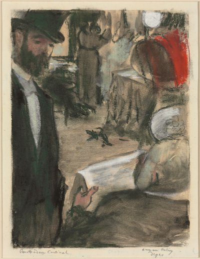 Ludovic Halevy findet Madame Cardinal in einer Loge von Edgar Degas