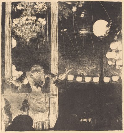 Mademoiselle Bécat im Café des Ambassadeurs von Edgar Degas