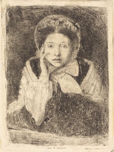 Marguerite De Gas, die Schwester des Künstlers, 1860-1862 von Edgar Degas