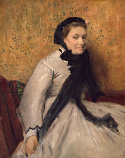 Porträt einer Frau in Grau, ca. 1865 von Edgar Degas