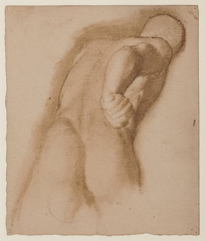Studie nach Agasias von Ephesus, "Gladiator Borghese", ca. 1855 von Edgar Degas