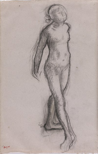 Studie einer nackten Tänzerin von Edgar Degas