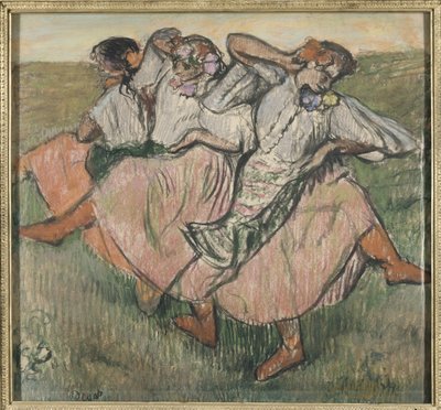 Drei russische Tänzerinnen von Edgar Degas