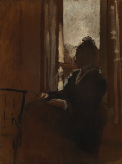 Frau am Fenster, ca. 1871-2 von Edgar Degas