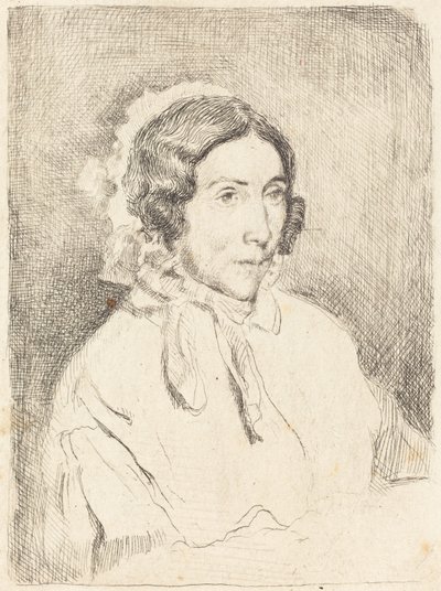 Frau mit Rüschenhaube von Edgar Degas