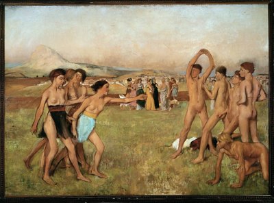 Junge Spartaner beim Üben von Edgar Degas