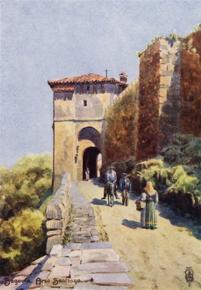Nordspanien: Segovia, Arco Santiago von Edgar T. A. Wigram