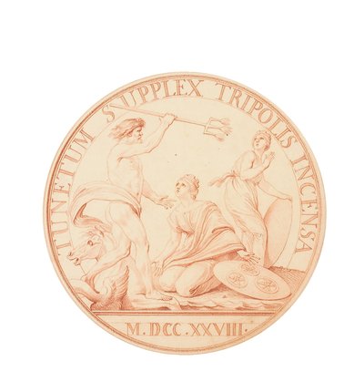 Bombardierung von Tripolis und Unterwerfung dieser Regentschaft und der von Algier, 1728 von Edmé Bouchardon