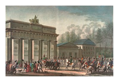 Einzug der Franzosen in Berlin, 27. Oktober 1806, um 1850 von Edme Bovinet