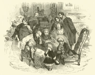 Szenen des Pariser Lebens: Neujahrstag der Eltern von Edmond (after) Morin