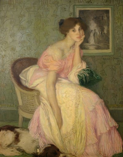 Porträt eines jungen Mädchens von Edmond François Aman Jean