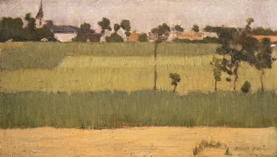 Am Rande eines Dorfes von Edmond François Aman Jean