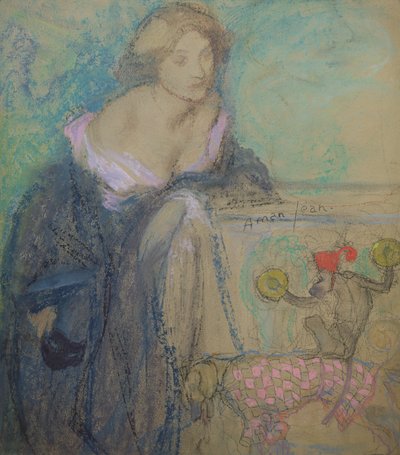 Frau mit Maske, 1911 von Edmond François Aman Jean
