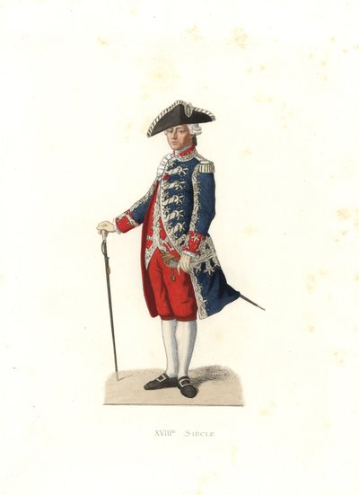 Graf von Vergennes, Hauptmann der Gardes de la Porte du Roi, Frankreich von Edmond Lechevallier Chevignard