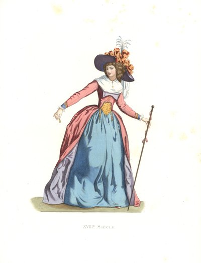 Modische Frau, Frankreich von Edmond Lechevallier Chevignard