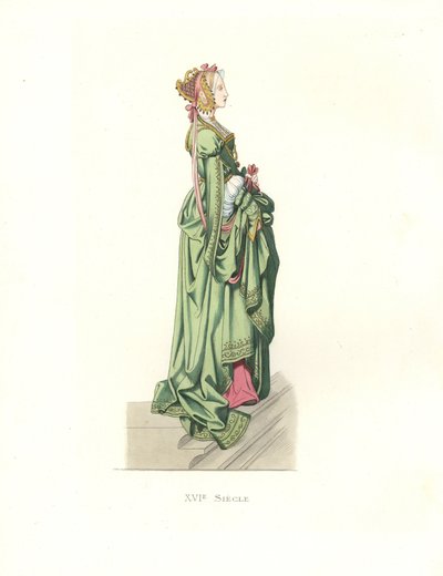 Flämische Hofdame von Edmond Lechevallier Chevignard