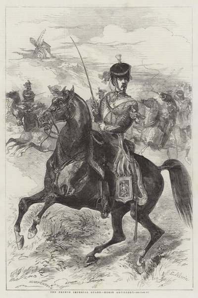Die französische kaiserliche Garde, Pferdeartillerie von Edmond Morin