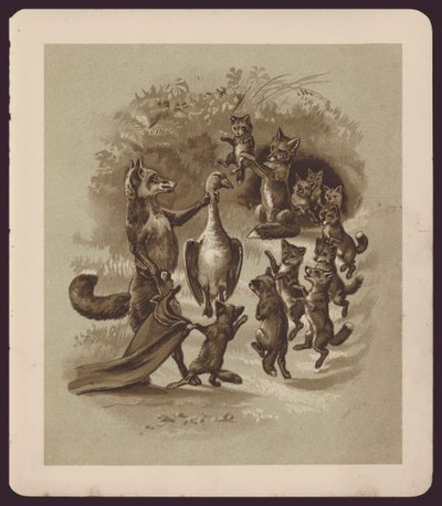Illustration für Der Fuchs und die Gans von E Caldwell von Edmund G. Caldwell