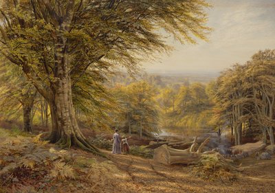 Die Köhler in der Nähe von Weybridge, Surrey, 1870 von Edmund George Warren