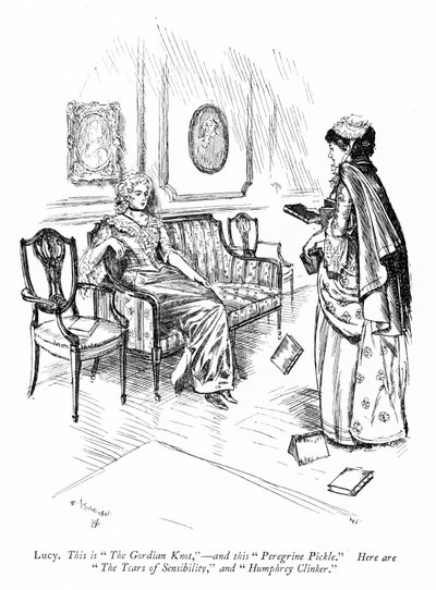 Illustration für Sheridans Die Rivalen (Stich) von Edmund Joseph (after) Sullivan