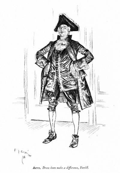 Illustration für Sheridans Die Rivalen (Gravur) von Edmund Joseph (after) Sullivan