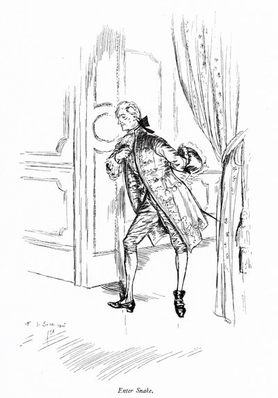Illustration für Sheridans Die Schule der Übeltäter von Edmund Joseph (after) Sullivan