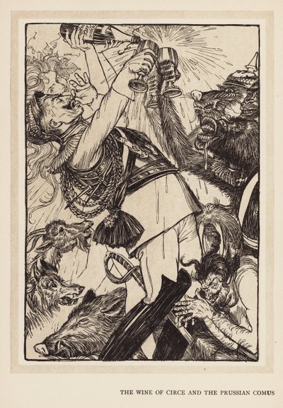 Des Kaisers Kranz: Der Wein der Circe und der preußische Komus von Edmund Joseph (after) Sullivan